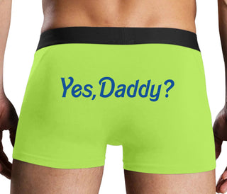 Yes Daddy ? - Neon Yellow Boxer Brief