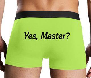 Yes Master ? - Neon Yellow Boxer Brief