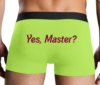 Yes Master ? - Neon Yellow Boxer Brief