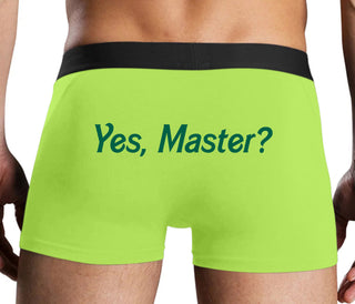 Yes Master ? - Neon Yellow Boxer Brief