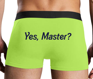 Yes Master ? - Neon Yellow Boxer Brief