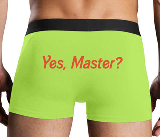 Yes Master ? - Neon Yellow Boxer Brief