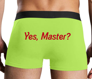 Yes Master ? - Neon Yellow Boxer Brief