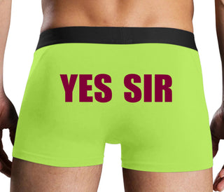 Yes Sir - Neon Yellow Boxer Brief