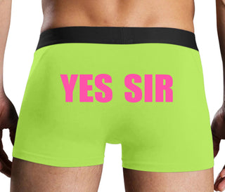 Yes Sir - Neon Yellow Boxer Brief