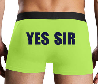 Yes Sir - Neon Yellow Boxer Brief