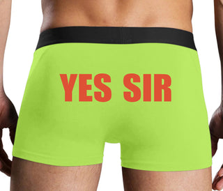 Yes Sir - Neon Yellow Boxer Brief