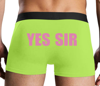 Yes Sir - Neon Yellow Boxer Brief