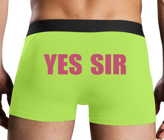 Yes Sir - Neon Yellow Boxer Brief