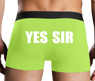 Yes Sir - Neon Yellow Boxer Brief