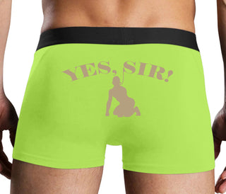 Yes Sir - Submissive Man - Neon Yellow Boxer Brief