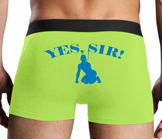 Yes Sir - Submissive Man - Neon Yellow Boxer Brief