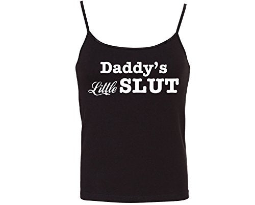Daddys Little Slut - Black Camisole Tank Top