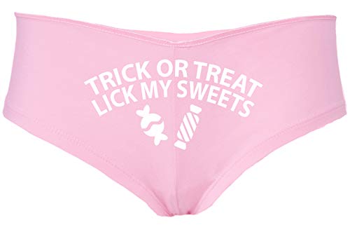 Knaughty Knickers Trick Or Treat Lick My Sweets Halloween Sexy Pink Boyshort