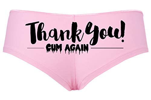 Knaughty Knickers Thank You Cum Again Flirty Cumslut Baby Pink Slutty Panties