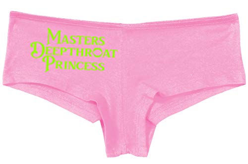 Knaughty Knickers Masters Deepthroat Princess Oral Sex Pink Boyshort Panties