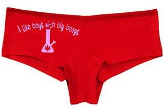 I Like Boys With Big Bongs - Red Boyshort