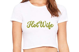 Hot Wife - White Crop Top