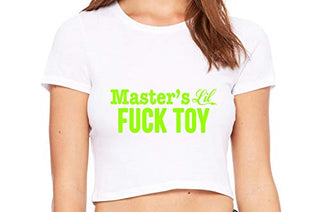 Masters Little Fuck Toy - White Crop Top