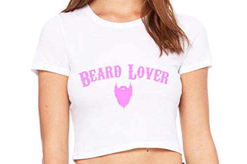 Knaughty Knickers Beard Lover For The Man In Your Life White Crop Tank Top