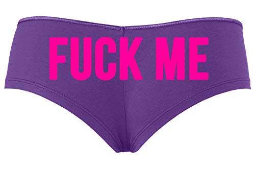 Fuck Me - Purple Boyshort Panties