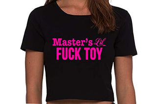 Masters Little Fuck - Black Crop Top