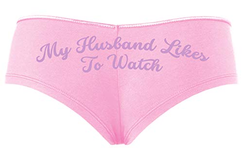 Knaughty Knickers My Husband Likes To Watch Swinger Baby Pink Slutty Panties