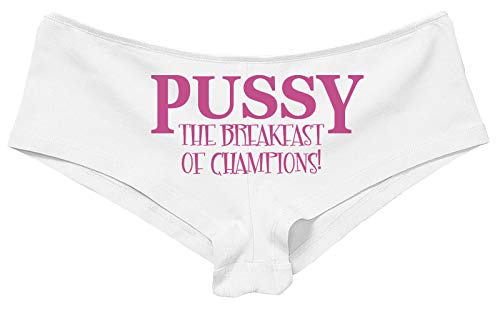 Knaughty Knickers Pussy The Breakfast of Champions Oral Sex Flirty White Panties