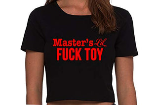 Masters Little Fuck - Black Crop Top
