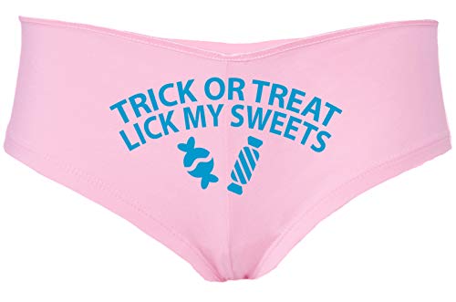 Knaughty Knickers Trick Or Treat Lick My Sweets Halloween Sexy Pink Boyshort