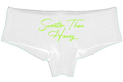 Knaughty Knickers Sweeter Than Honey Cute Oral Flirty Slutty White Panties