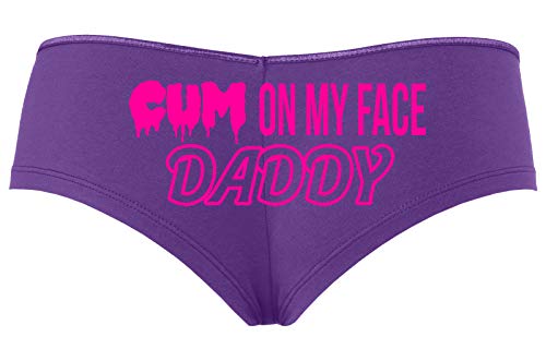 Knaughty Knickers Cum On My Face Daddy Facial Cumslut Slutty Purple Boyshort
