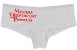 Knaughty Knickers Masters Deepthroat Princess Oral Sex Slutty White Panties
