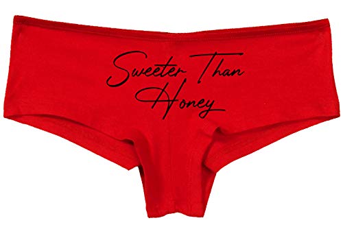 Knaughty Knickers Sweeter Than Honey Cute Oral Flirty Slutty Red Panties