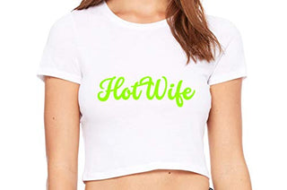 Hot Wife - White Crop Top