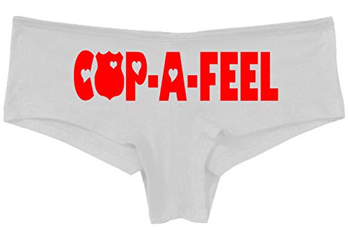 Knaughty Knickers Cop A Feel Police Wife Girlfriend LEO Slutty White Panties