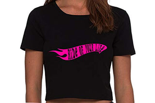 Ride of Your Life - Black Crop Tank Top