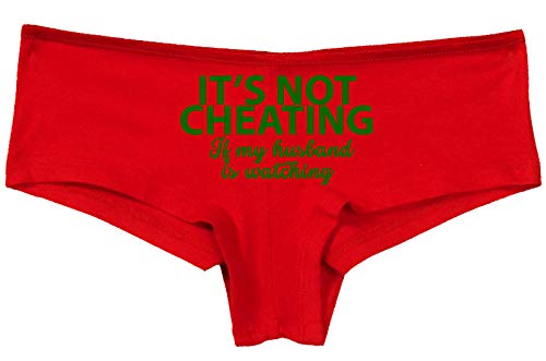 Knaughty Knickers Its Not Cheating If My Husband Watches Slutty Red Panties
