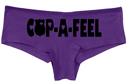 Knaughty Knickers Cop A Feel Police Wife Girlfriend LEO Slutty Purple Panties