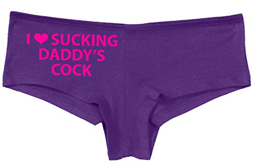 Knaughty Knickers I Love Sucking Daddys Cock DDLG Oral Slutty Purple Panties