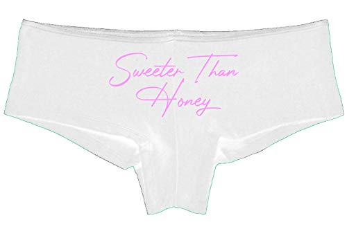 Knaughty Knickers Sweeter Than Honey Cute Oral Flirty Slutty White Panties