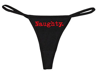 Naughty - Black String Thong