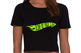 Ride of Your Life - Black Crop Tank Top
