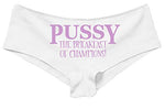 Knaughty Knickers Pussy The Breakfast of Champions Oral Sex Flirty White Panties
