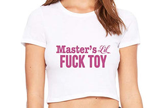 Masters Little Fuck Toy - White Crop Top