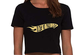 Ride of Your Life - Black Crop Tank Top