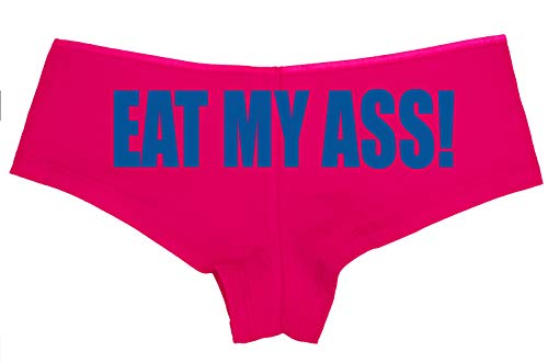 Knaughty Knickers Eat My Ass Oral Anal slut boyshort panties Underwear pink