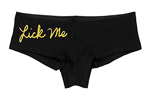 Knaughty Knickers Women's Lick Me Cute Fun Booty Shorty Hot Sexy Boyshort