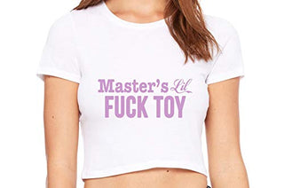Masters Little Fuck Toy - White Crop Top