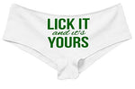 Knaughty Knickers Lick It and Its Your Funny Oral Sex White Underwear eat me Slut
